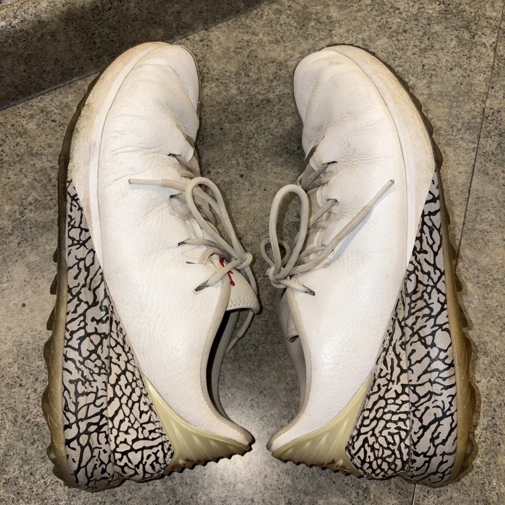 Jordan ADG White Cement Men's Spikeless Golf Shoes Size 12 AR7995-100 (READ)